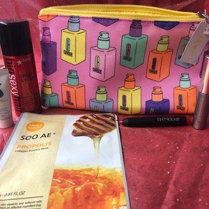 Clinique Bottle Bag w/ mixed beauty products